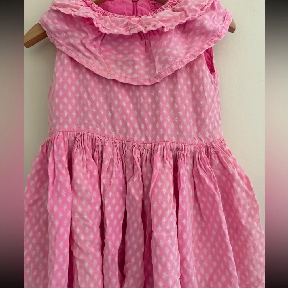 Morley Pink Sleeveless Ruffled Dress